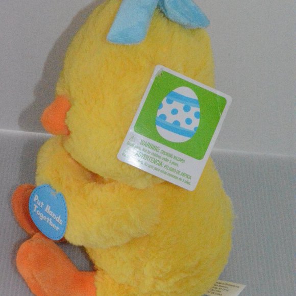 NWT Easter Yellow Praying Chick Talking Plush Toy - Picture 4 of 11